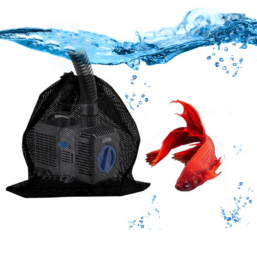 Pond Pump Filter Bag with Drawstring Pump Mesh Bag Pond Filter Cover Bag for Outdoor Water Ponds Filters