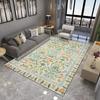 Vintage Floral Pattern Area Rug With Colorful Diverse Botanical Designs Classic Floor Decor Comfortable Carpet For Living Room