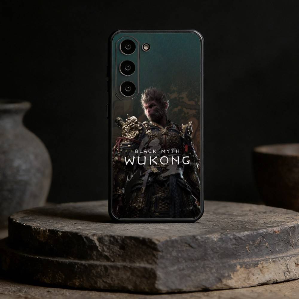

B-Black Myth Wukong Phone Case For Samsung Galaxy A13,21s,22,31,32,52,53,71,72,73,Soft Black Cover Samsung a22 4g