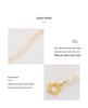Copper Gold Floral Freshwater Pearl Bracelet for Women - Versatile European and American Fashion with OT Clasp