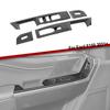 Carbon Fiber Front Door Window Lift Panel Switch Cover Trim for Ford F150 2021+