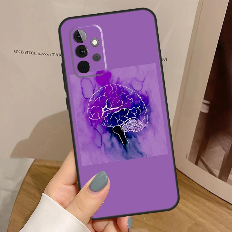 Anatomy Brain Phone Case For Samsung Galaxy A32 A52 A12 A53 A33 A23 A13 A54 A34 A14 A51 A15 A25 A35 A55