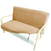 Stretch Futon Slipcover Solid Wood Sofa Cover Furniture Protector Without Armrests Slipcover Soft with Elastic Bottom for Kids, Spandex Jacquard