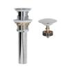 Sink Drain Stopper Copper Stainless Steel Bathroom Wash Basin Sink Drain Part for Home Kitchen