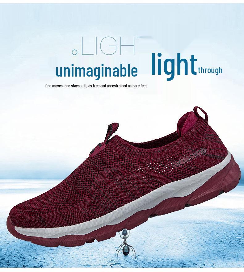 Spring/Summer Old Beijing Cloth Shoes: Comfortable Non-Slip Soft Sole Sports Shoes for Middle-Aged and Elderly