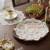 1/2/6pcs Embroidered Lace Tablemats Round Vase Table Lamp Pad Handmade Lace Table Mats  Home Decor