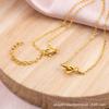 Versatile Knotted Necklace Love Pendant Female Niche Design Does Not Fade Collarbone Chain Premium