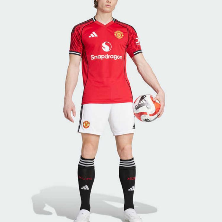 Adidas Manchester United 25/26 Home Shorts White Men Bottoms JI7430