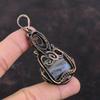 Montana Agate Pendant Copper Wire Wrapped Pendant Decent Jewelry Gemstone Pendant Handmade Copper Jewelry Ethnic Style Pendant Gift For Him