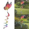 Butterfly Eye Catching Garden Spinners, Colorful Twisting Decoration Hanging Twisters for Home and Garden Outdoor Spaces