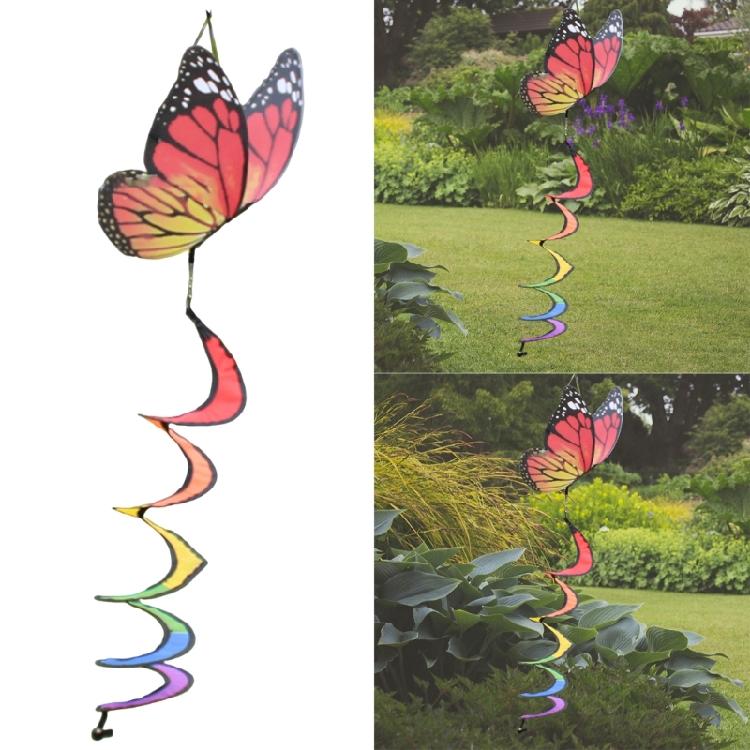 Butterfly Eye Catching Garden Spinners, Colorful Twisting Decoration Hanging Twisters for Home and Garden Outdoor Spaces