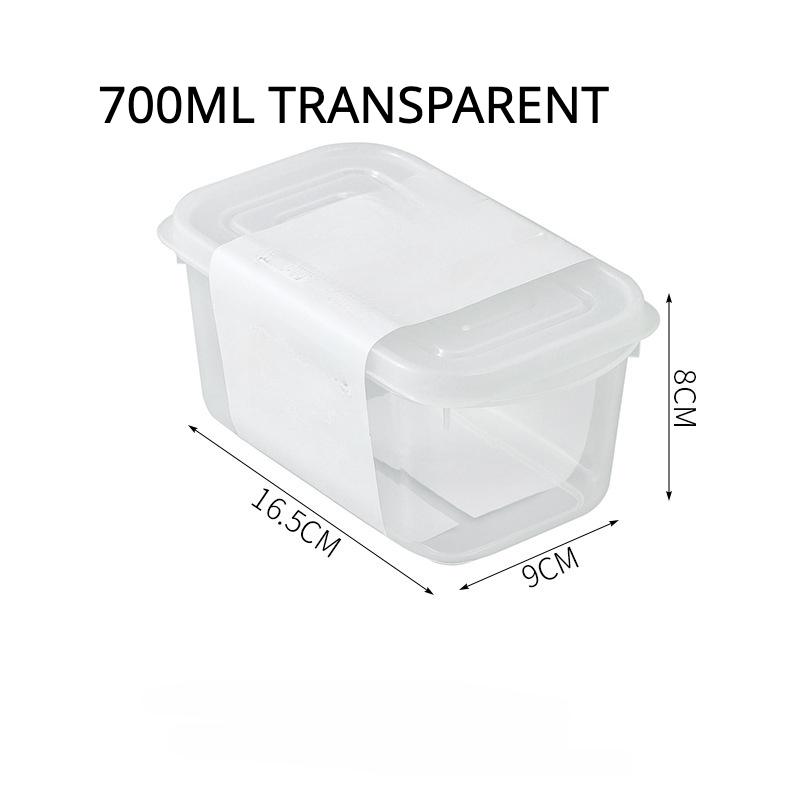 Akcesoria kuchenne Plastikowe pudełko do przechowywania świeżości Przechowywanie żywności i owoców Zamknięty organizer kuchenny do zamrażarki