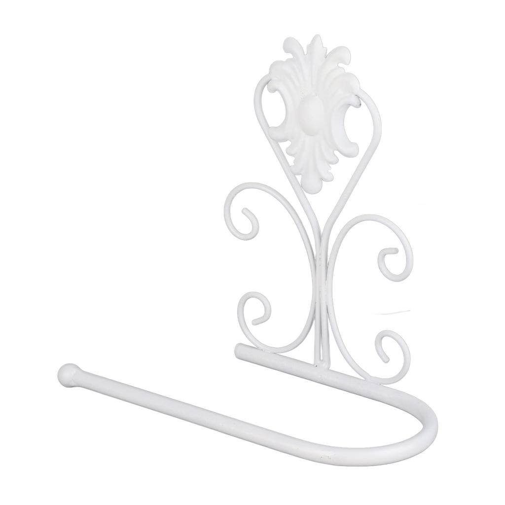 Uchwyt na ręczniki papierowe, ścienny, do kuchni i łazienki (Biały)