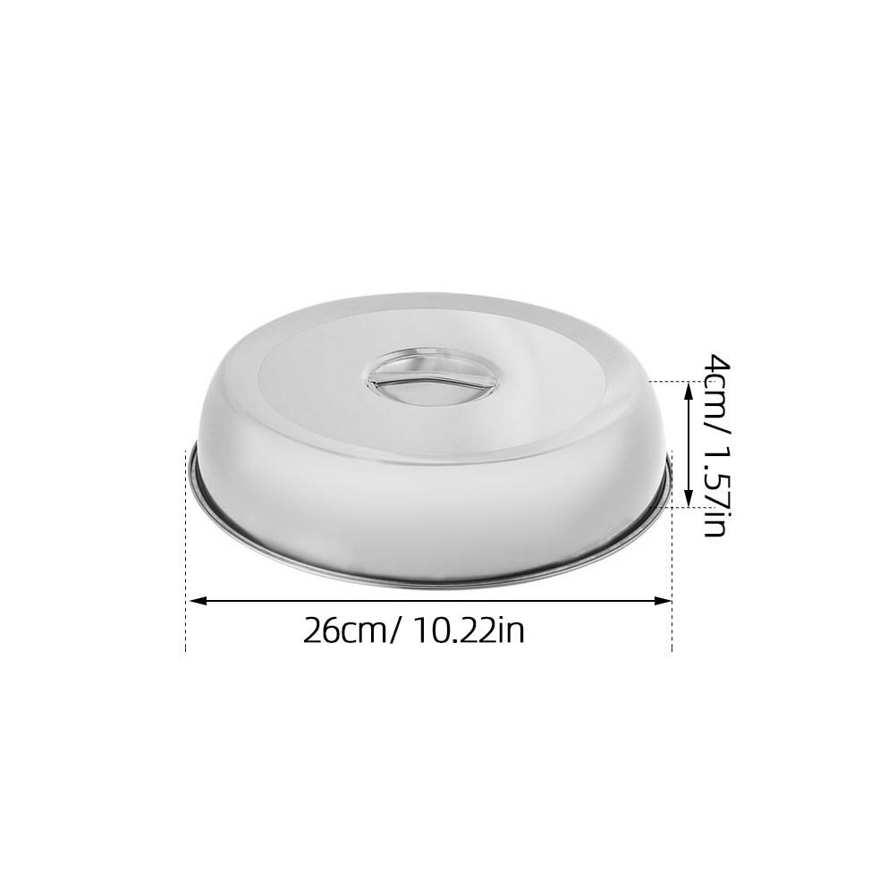 Stainless Steel Food Dome Cover with Ergonomic Handle for Cooking Grilling Serving Keeping Heat Oil Splash Prevention Household