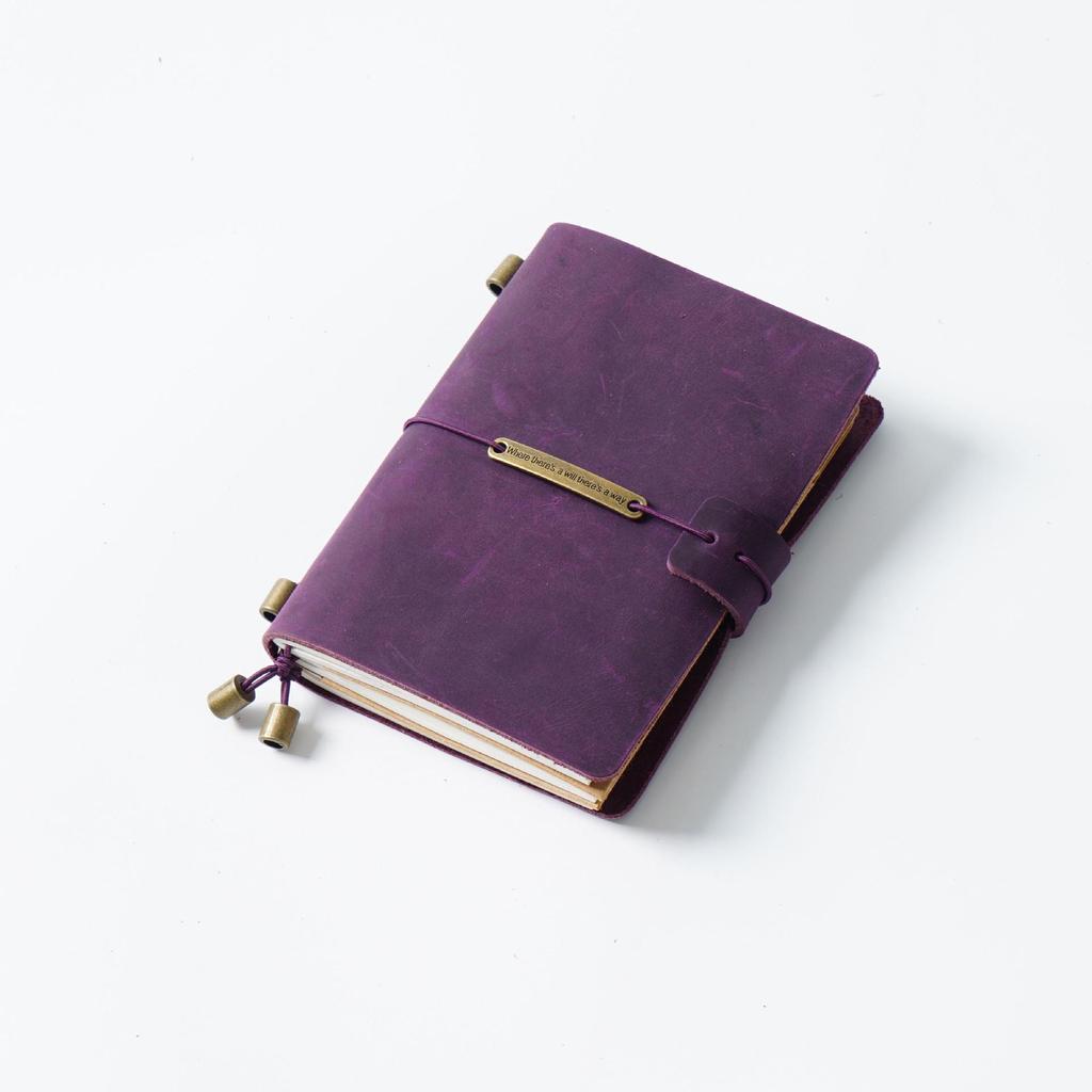 Cuaderno de Cuero Genuino TN Vintage - Diario y Bloc de Notas de Cuero Vacuno Crazy Horse Hecho a Mano En Stock
