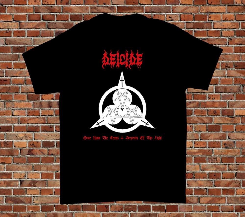 Deicide -Once Upon The Cross and Serpents Of The Light Черная Футболка Все Размеры HE12 Унисекс XXXXL