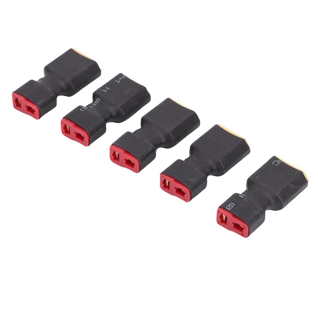 5PCS T Plug to XT60 Adapter Sturdy PC Tight Connection RC Battery Conversion Connector