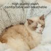 2 In 1 Round Cat Beds House Funny Cat Tunnel Toy Soft Long Plush Dog Bed Kittens Bed Mat Kennel Deep Sleep Winter Pets Cat Nest