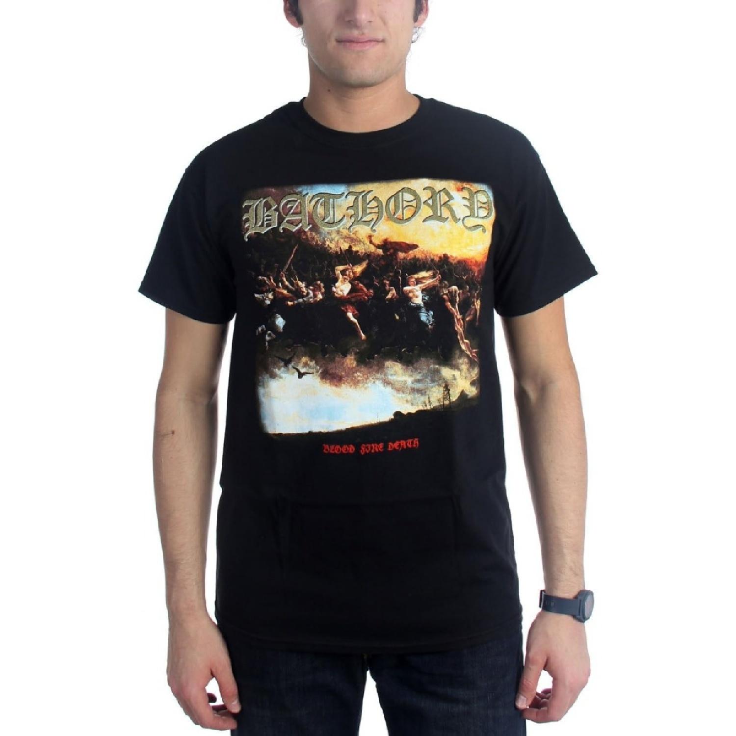 Authentic BATHORY Blood Fire Death Quorthon Black Metal T-Shirt S M L XL XXL NEW S