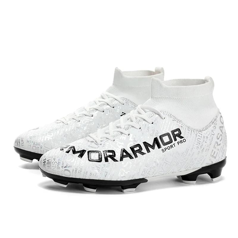 Men's Soccer Shoes Kids Football Ankle Boots Children Soccer Training Sneakers Outdoor Football Cleats Size 31-48
