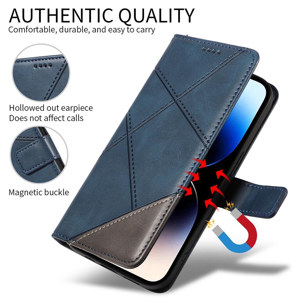 Card Slot Leather Flip Wallet Case for Moto Edge 50 Fusion Ultra 40 Neo E14 G04 G04S G13 G14 G23 G24 G53 G54 G84 G85 Phone Cover