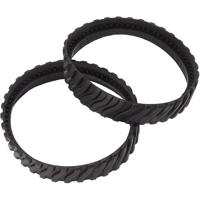 Traction Bands For Powers Wheels, 2Pcs Rubber Wavy Texture Traction Bands Rubber Tire Track Pool Cleaner Wheel Track Pool Cleaner Parts 15. 9cm Outer