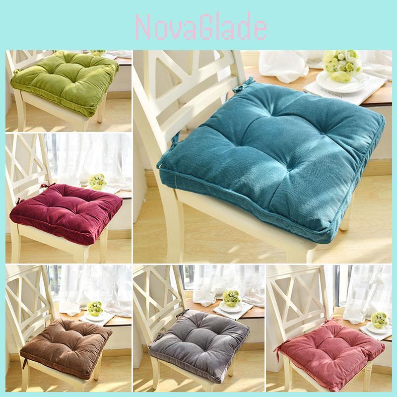 Durable And Stylish Thicker Square Chair Seat Pad For Cozy Living Room Experience