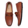 Men's Large Breathable Leather Loafers Slip-On Versatile Bean Shoes