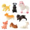 Simulation Animal Puppy Pet Model Set Hollow Early Education Puzzle Ornament Doll Direct Supply