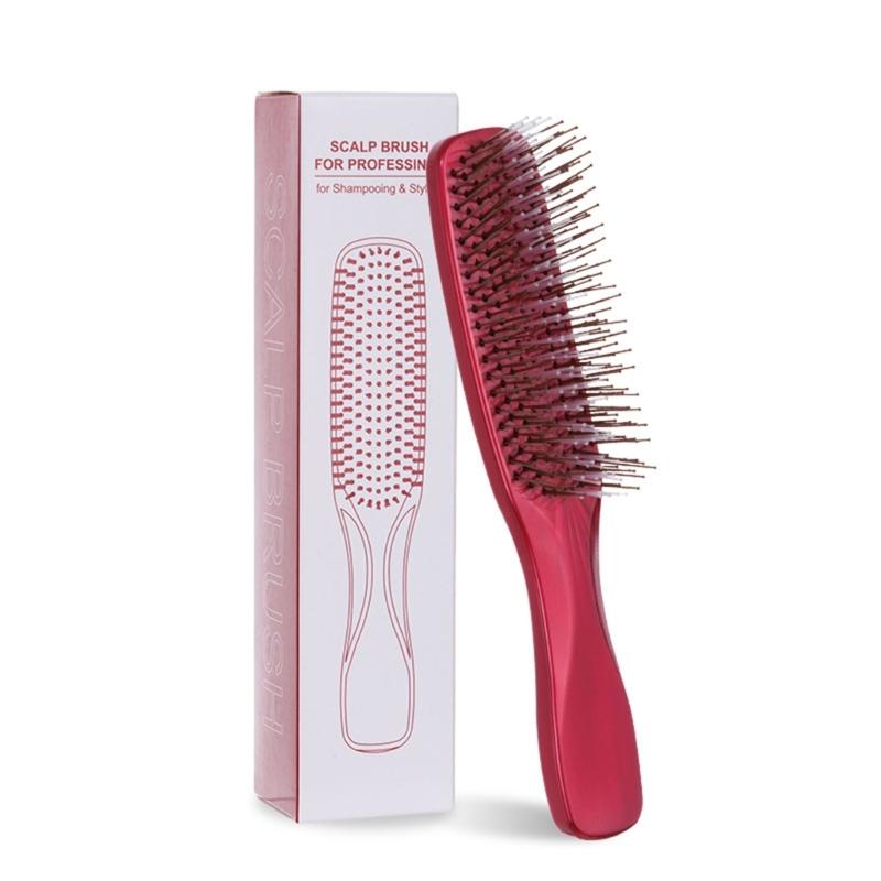 

Hair Brush,Boar Nylon Bristles Brush for Women Men Wet/Dry Hair Smoothing Massaging Detangling,Enhances Shine & Health красный