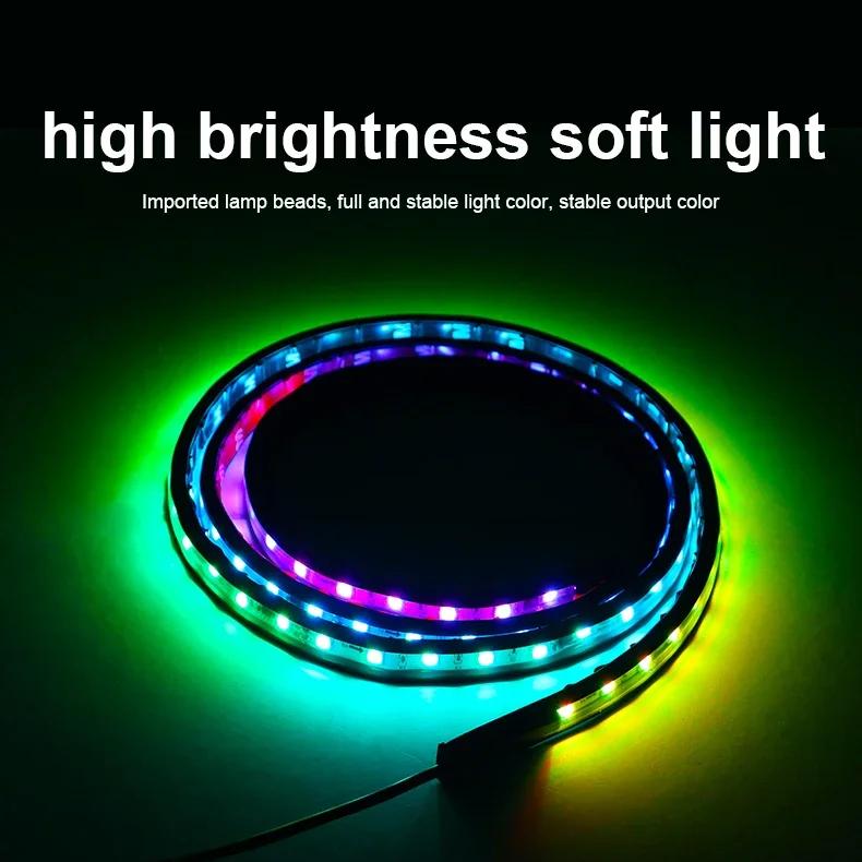 Truck Led Singal Light Night Driving Safety Warning Light RGB 7 Colorful Flashing Atmosphere Lamp 24V Car Decorative Light