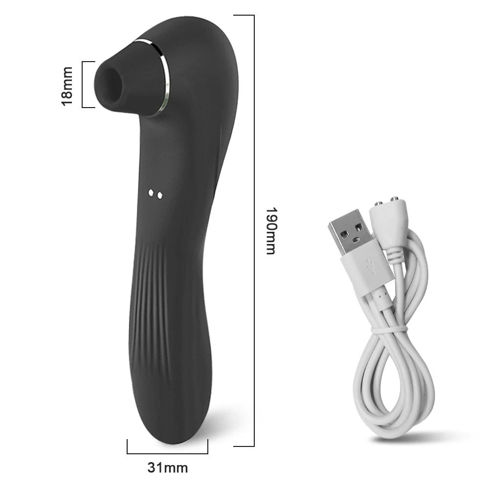 Female Sucking Vibrator Clitoris Stimulator G Spot Dildo Nipple Oral Blowjob Vacuum Clit Sucker Adult Sex Toys For Women 18+