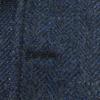 ORIAN Made in Italy Wolle Fischgrät Langarm taillierte Jacke 42 Blau Herren Gebraucht