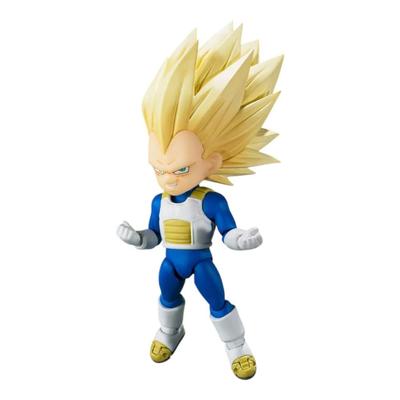 Super Saiyan 3 Vegeta PVC ABS Painted Figure S.H.Figuarts (Mini) -DAIMA- & (Approx. 90mm)