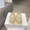 Womens Clover Embroidered Canvas Sneakers Thick Sole Casual Trainers