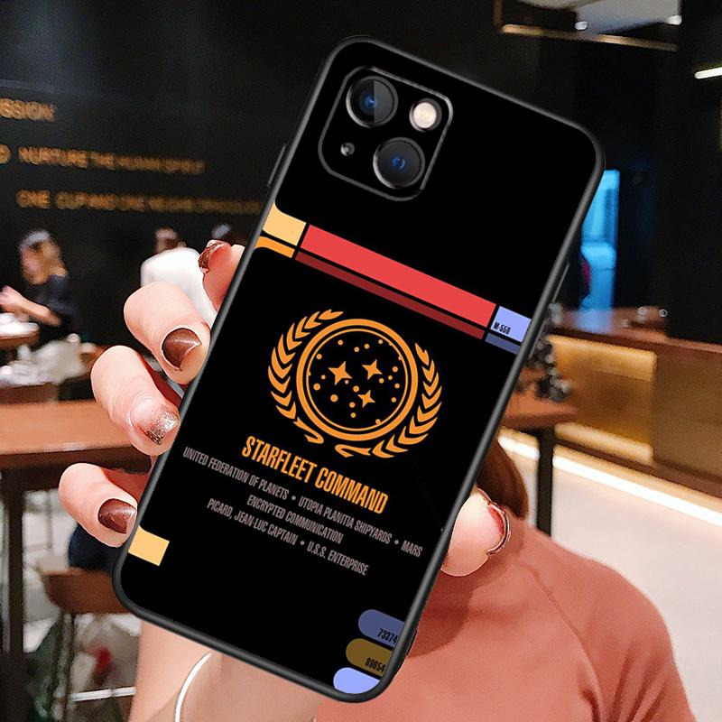 Stars And Treks Phone Case For iPhone 16 Pro Max 14 13 12 11 15 Pro Max Plus 12 13 Mini XR 16e Funda Cover