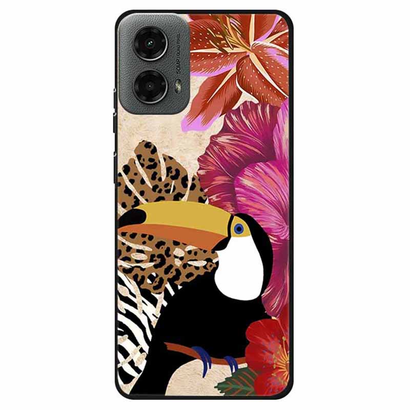 

Для Motorola Мото G 5G (2024) Чехол Мягкий ТПУ с Рисунком Чехол для Телефона Giant Beak Bird