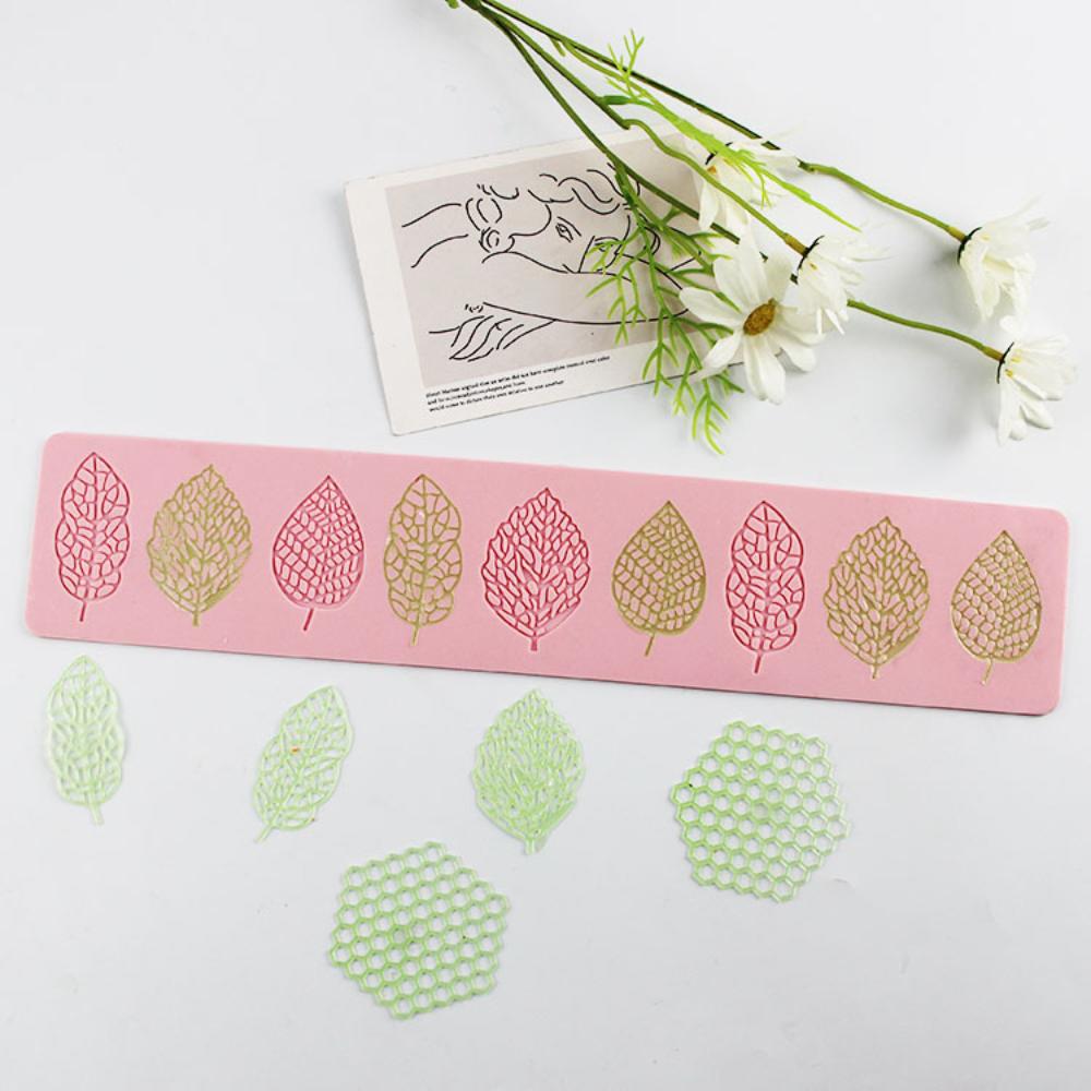 

Food-Grade Decoration Molds Decorative Leaf-Shaped Reusable Leaf Molds Creative Baking Molds for Diy Baking Projects