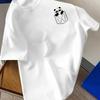 Pocket Panda Cartoon Print T-Shirt,Lightweight T-Shirt Breathable Cool, Comfortable Wear