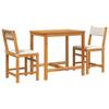 VidaXL Ensemble de balcon avec coussins 3 pcs bois massif d'acacia, ensemble de meubles de jardin, ensemble de meubles de 365855