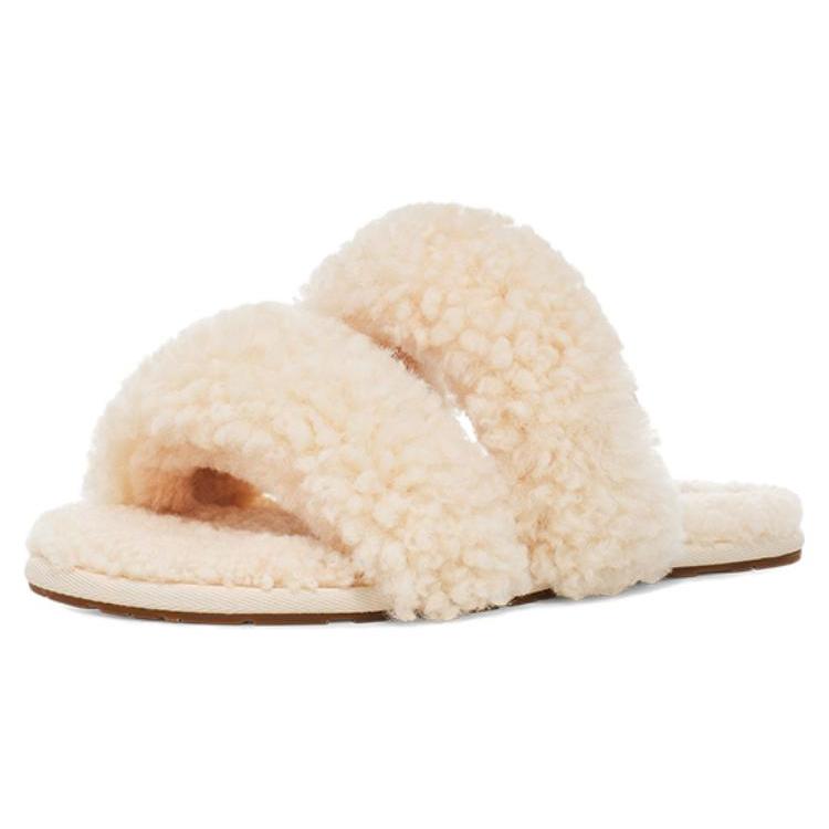 UGG Maxi Curly Scuffetta Slippers 'Cozy Minimalist Beige' Women's 1130837-CYNT