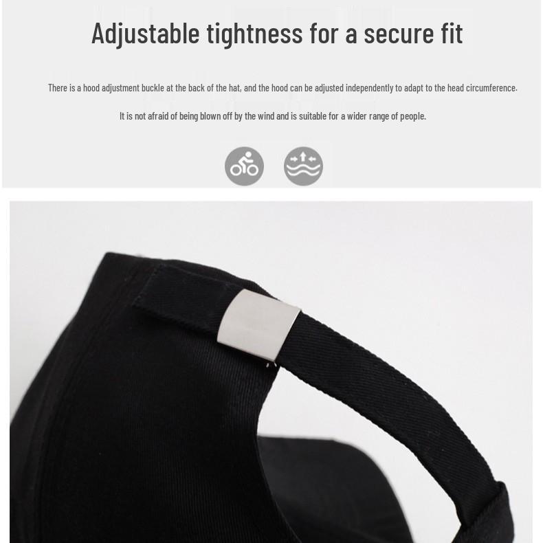 Haftowana czapka baseballowa z twardym daszkiem typu duckbill – kapelusz przeciwsłoneczny na każdą porę roku, uniseks