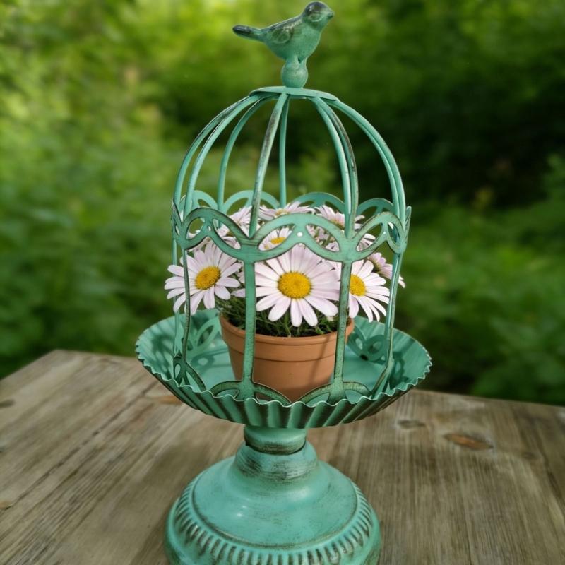 Metal Candle Holder Iron Bird Cage Candlestick Ornament Candlelight Dinner Wedding Decoration Candle Holder Accessories