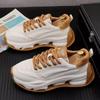 Fashion New Autumn Thick Soled White Daddy Shoes Ins Fashion High-grade Sports Casual Shoes   Zapatillas Hombre A45