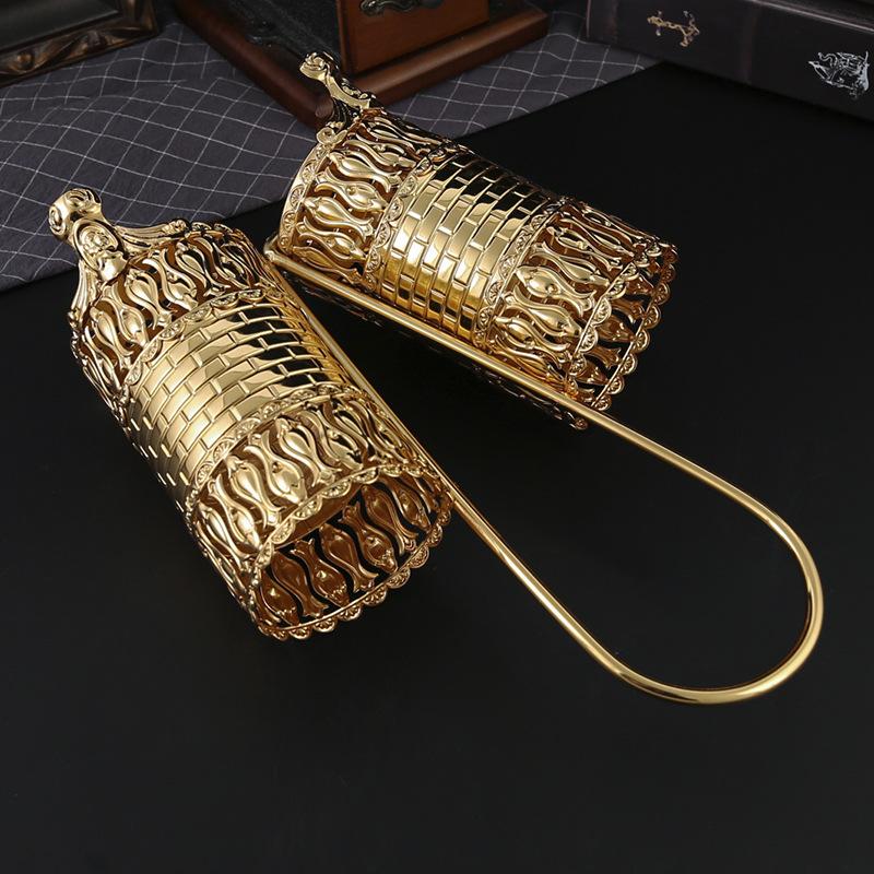 European Light Luxury Wrought Iron Hollow Chopstick Rack Household Wall-mounted Drain Chopstick Basket Kitchen Tableware Storage Chopstick Cage