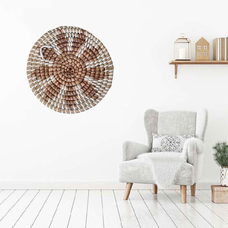 Circular Wall Decor Homestay Living Room Straw Woven Hanging Woven Decor