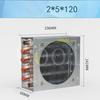 Air Conditioning Refrigerator Small with Shell Copper Tube Aluminum Fin Condenser with Fan Cooling Cooling 2*5*120