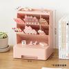 Slanted Plug-in Large Capacity Drawer Pen Holder, Stylish Storage Box for Office Student Desktops