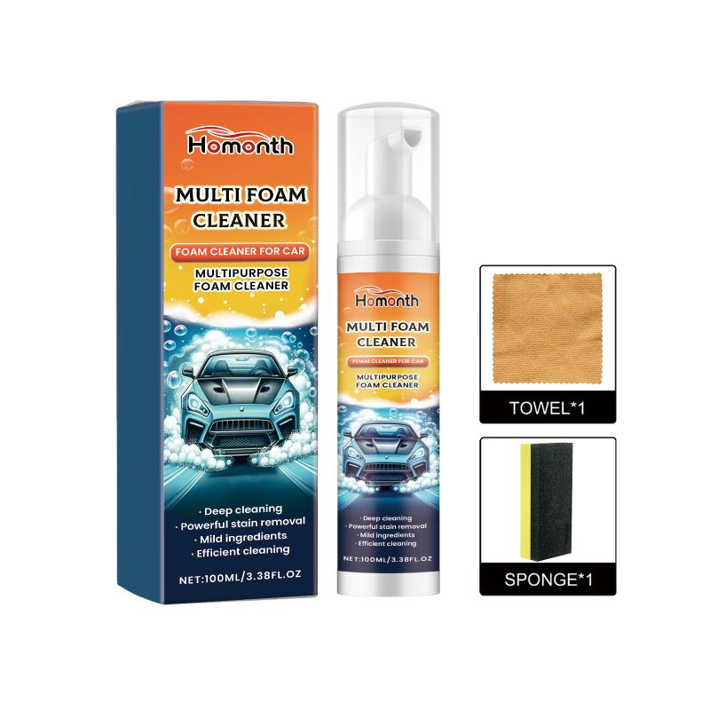 Professional Car Interior Foam Cleaner for Upholstery Penetrates Deep into Fabric Seats Removes Stains and Restores Freshness
