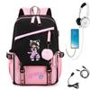 Speed Backpack Aphmau Anime Schoolgirl School Bag Female Notebook Backpack Usb School Bag